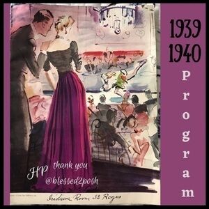 Vintage 1939-1940 Iridium Room Program💖